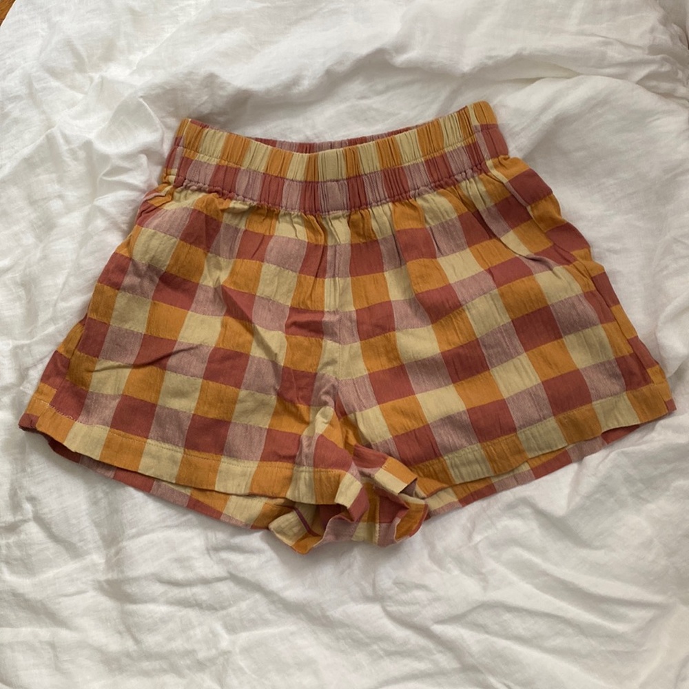 Madewell Pajama Gingham Check Shorts - Picture 4 of 10